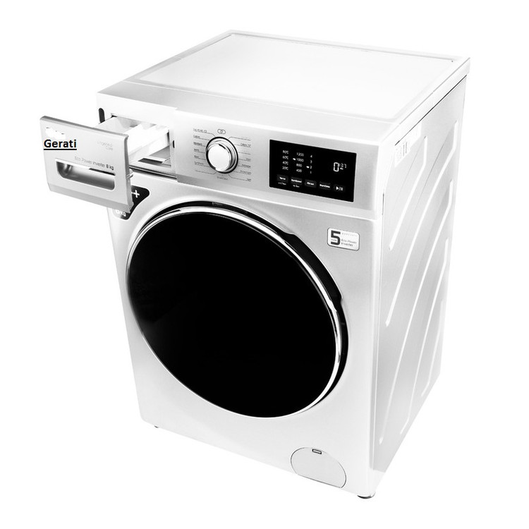 لباسشویی Gerati مدل GEWM220W | ماشین لباسشویی 8 کیلویی گراتی